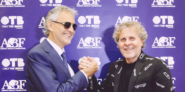 Andrea Bocelli and Renzo Rosso together to reconstruct after earthquake