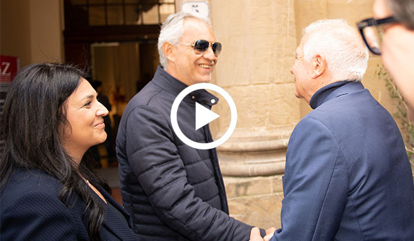 Josep Borrell meets our Founder Andrea Bocelli and ABF top management